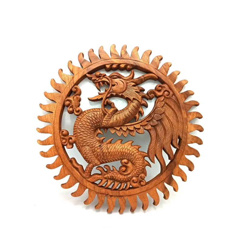 Træpanel- Dragon 40cm