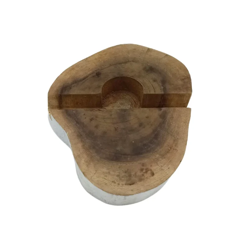 Lrg Gamal Træ Telefonholder - Whitewash