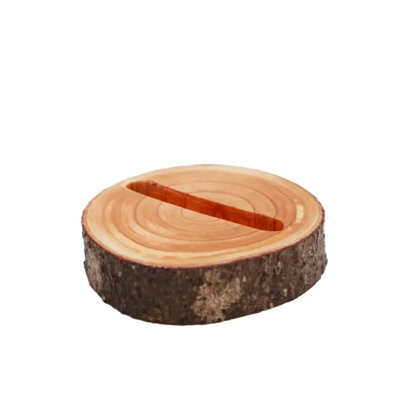 Lille Log Phone Holder (slot) - Naturlig