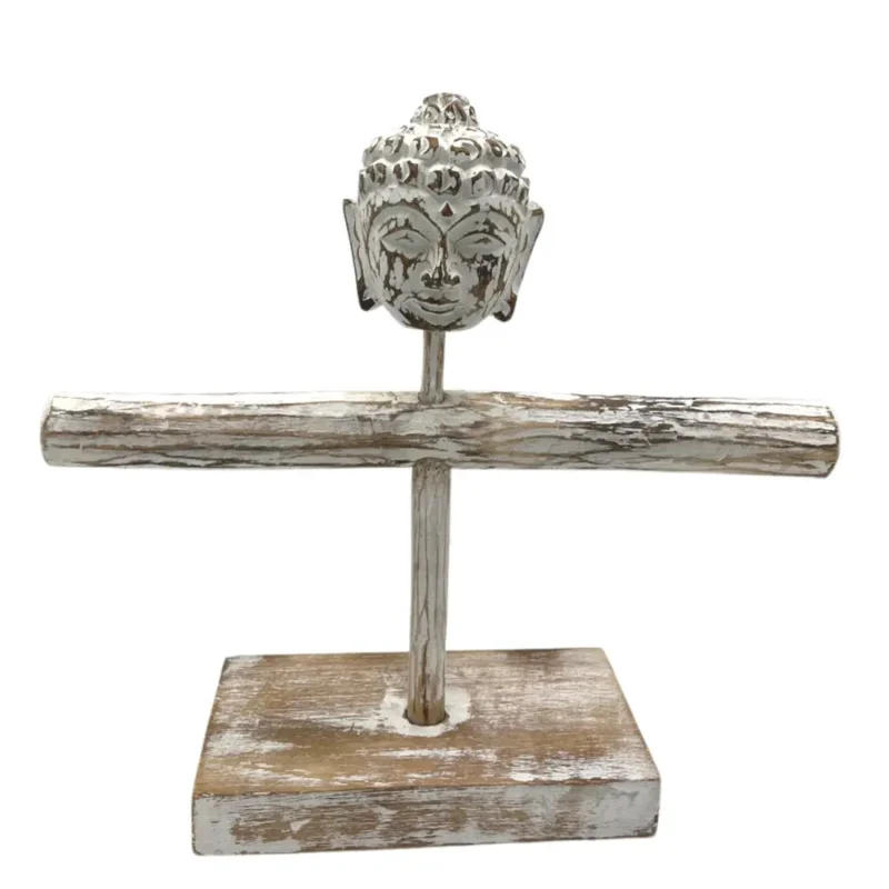 Enkelt gren og stativ af Buddha - bleget