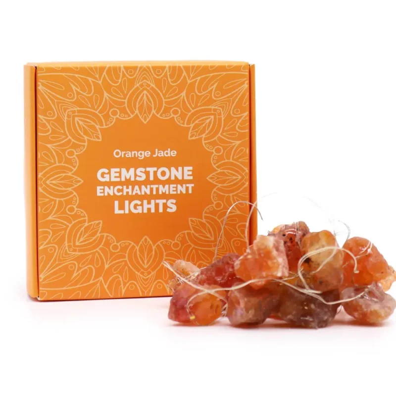 Gemstone Charm Lights - Orange Jade