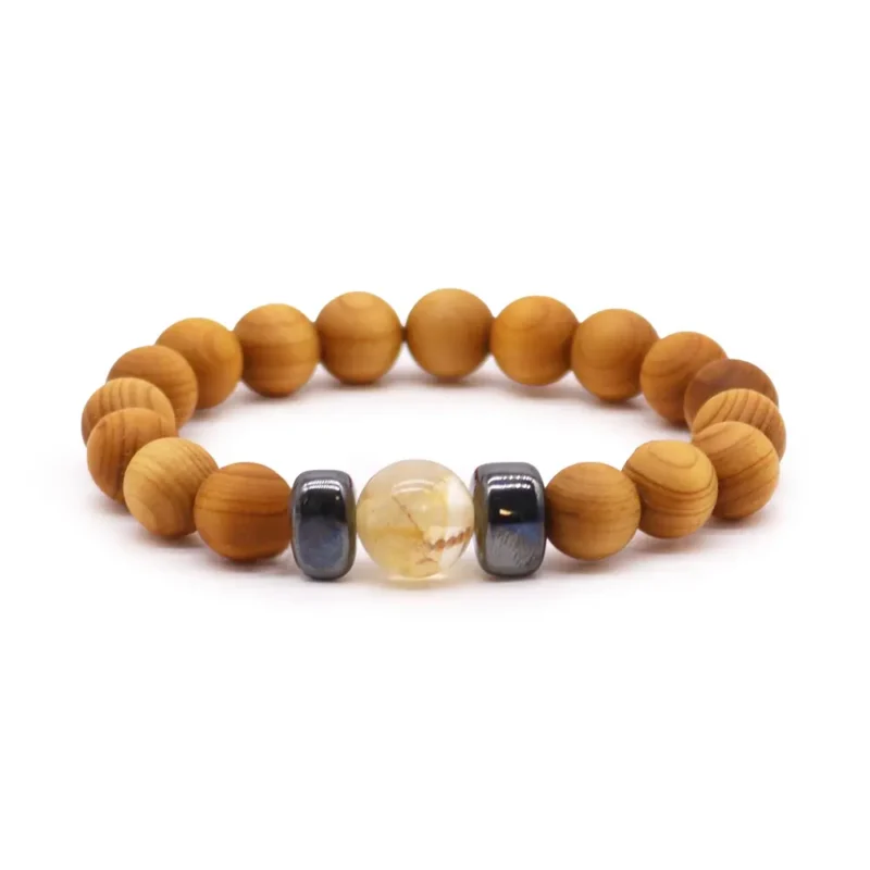 Cedar Armbånd - Solar Chakra - Citrin