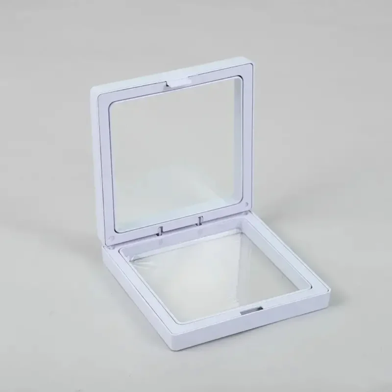 Mellem 3D flydende stel 9x9cm - Hvid