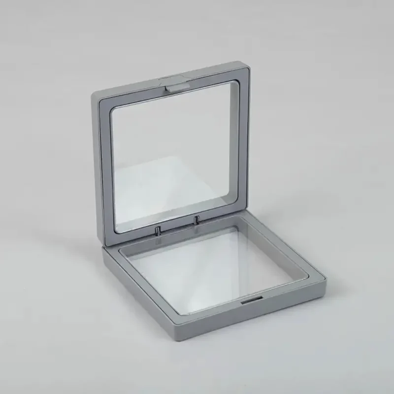 Mellem 3D flydende ramme 9x9cm - Grå
