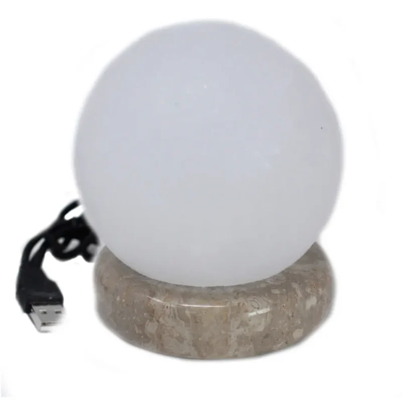 USB hvid saltlampe - 9 cm (multi)