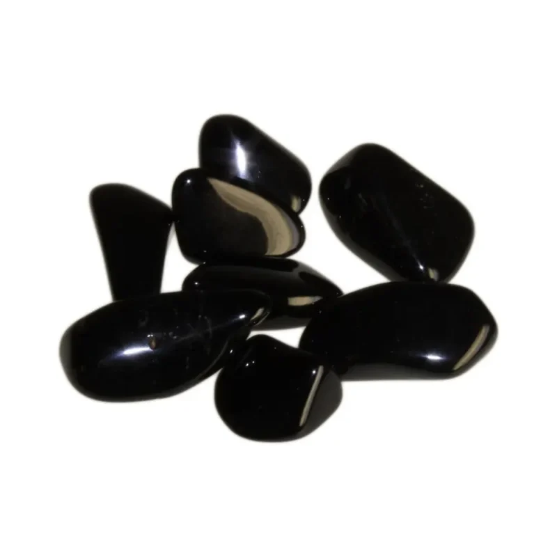 L Tumble Stones - Sort Turmalin