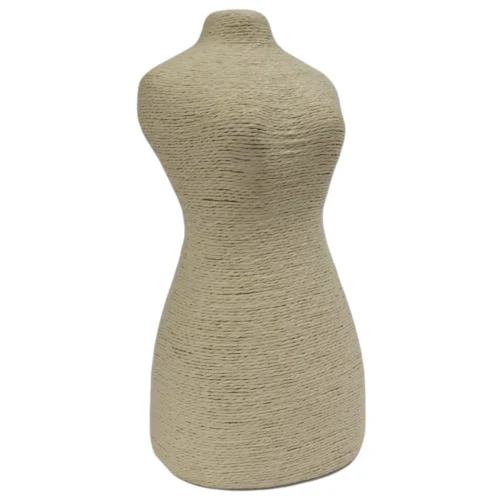 Naturlig smykkedisplay - træmannequin - creme