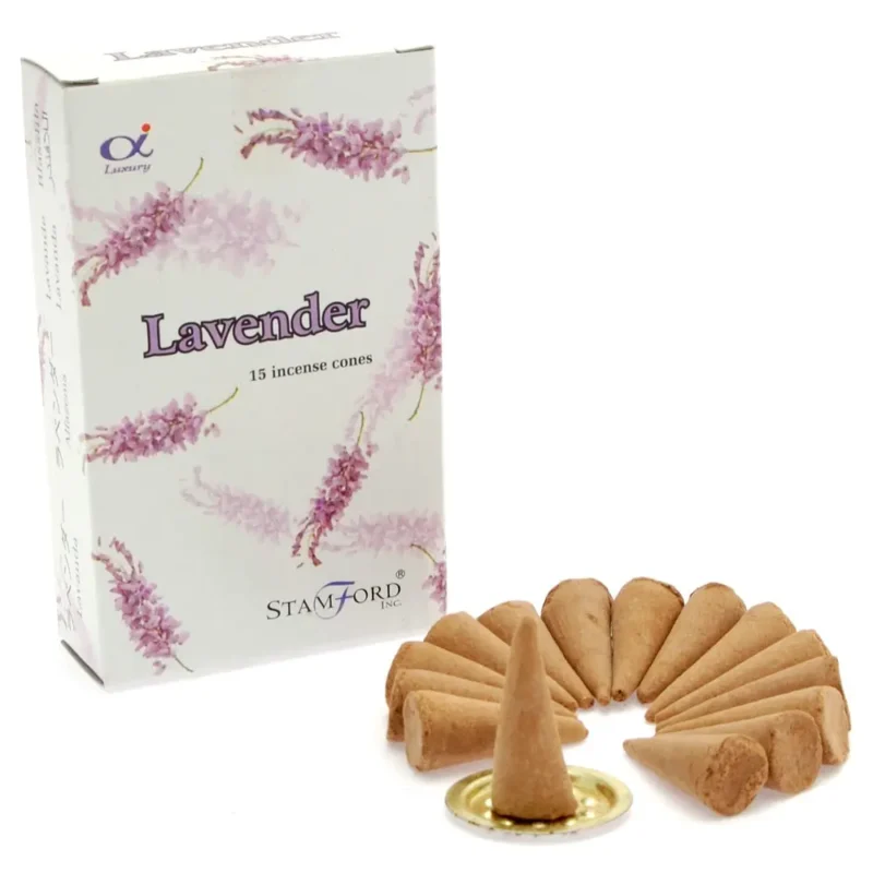 Lavendel røgelseskegler