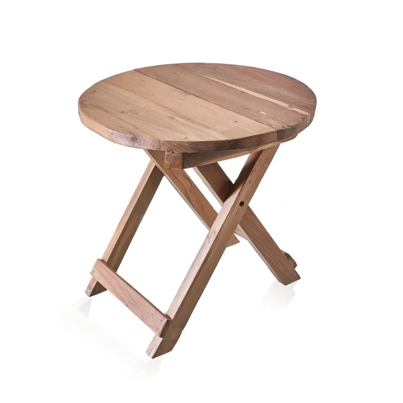 Sammenfoldelig rundt sofabord - 50x50cm