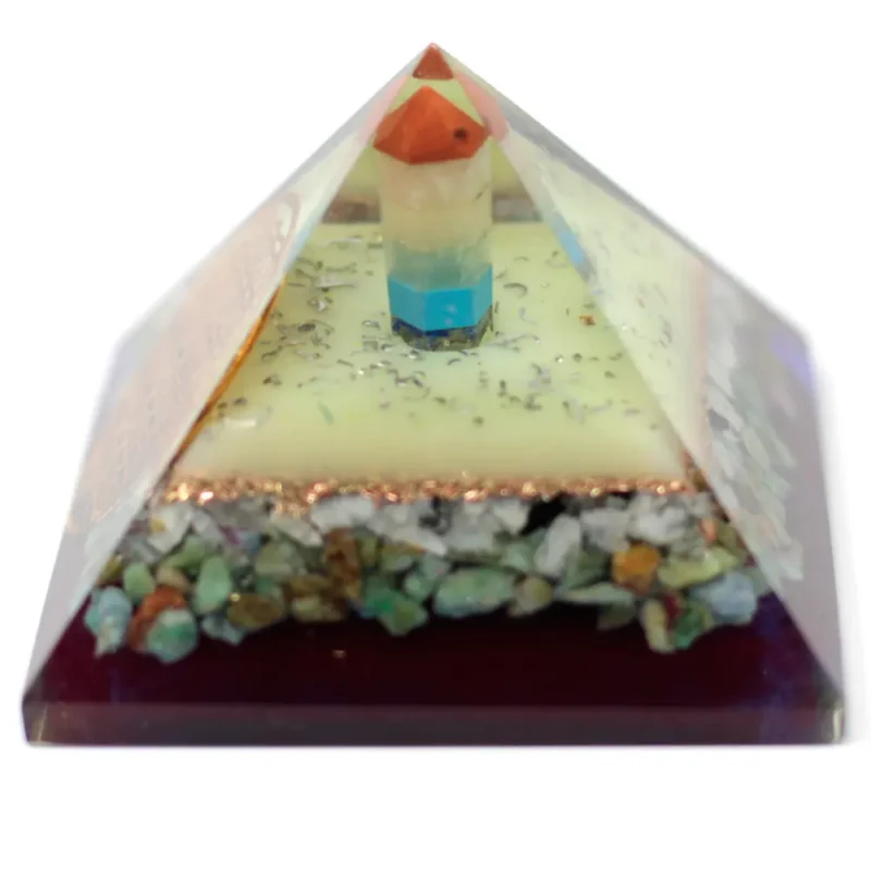 Lrg Organite Pyramid 70cm - Symbol på livets blomst