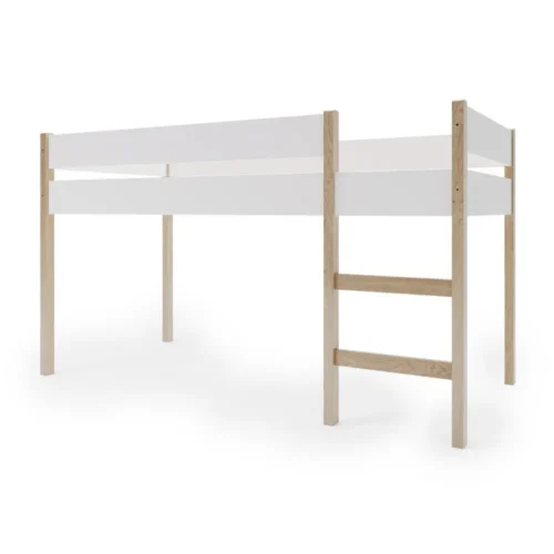 YouniqueGrott halvhøj seng,HVID