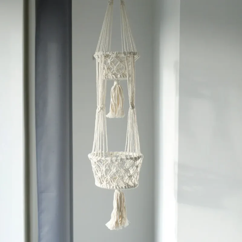 Macrame Planter - Dobbelt