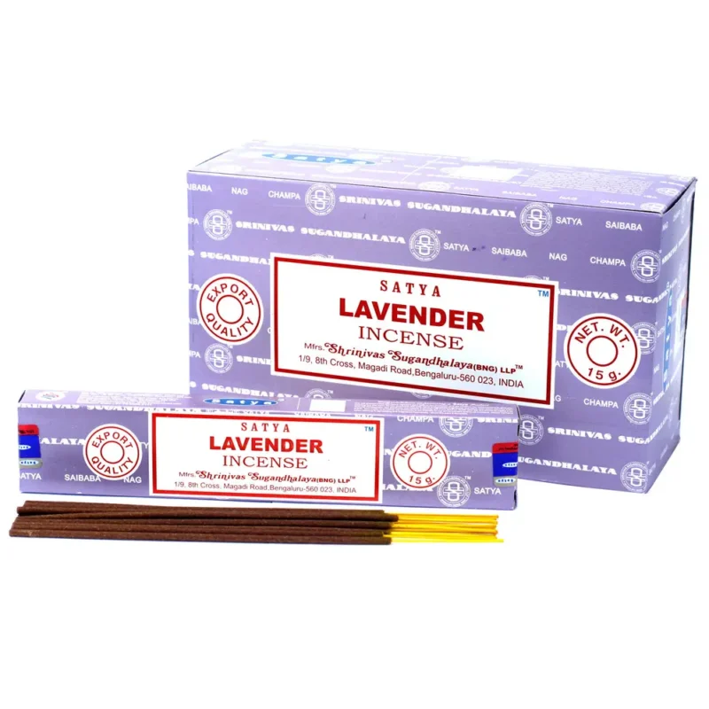 Satya røgelsespinde 15g - lavendel
