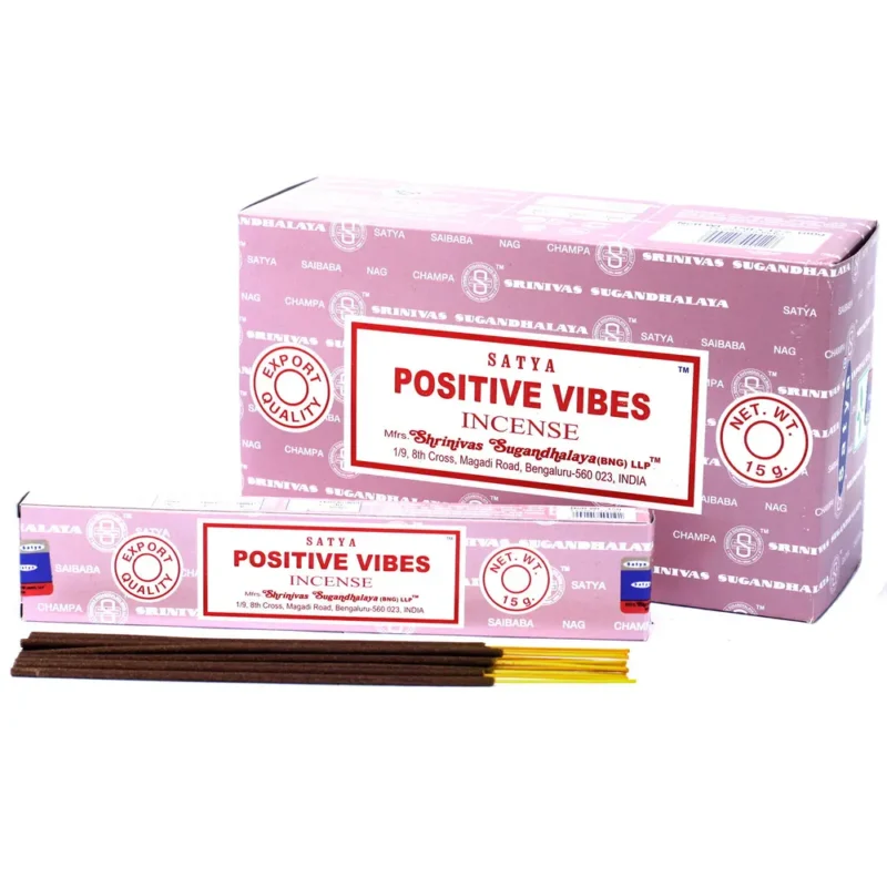 Satya røgelsespinde 15gm - Positive vibes