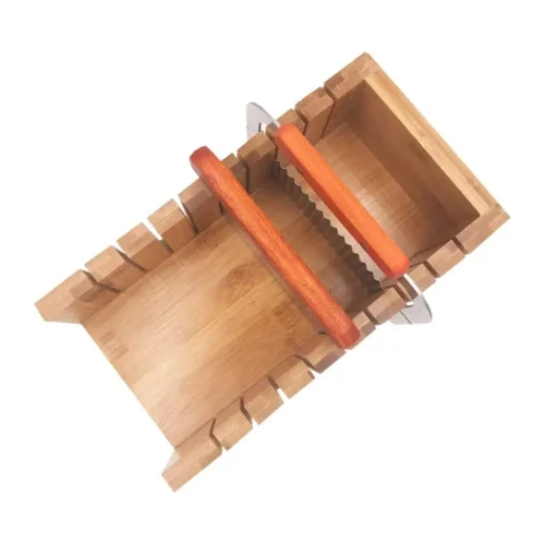 Sæbeskærersæt i træ - Bølget og lige skær