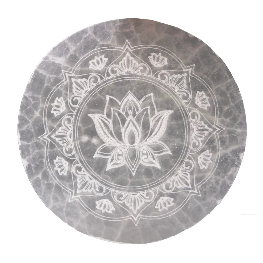 Medium ladeplade 10cm - Lotus Mandala 1 Medium ladeplade 10cm - Lotus Mandala