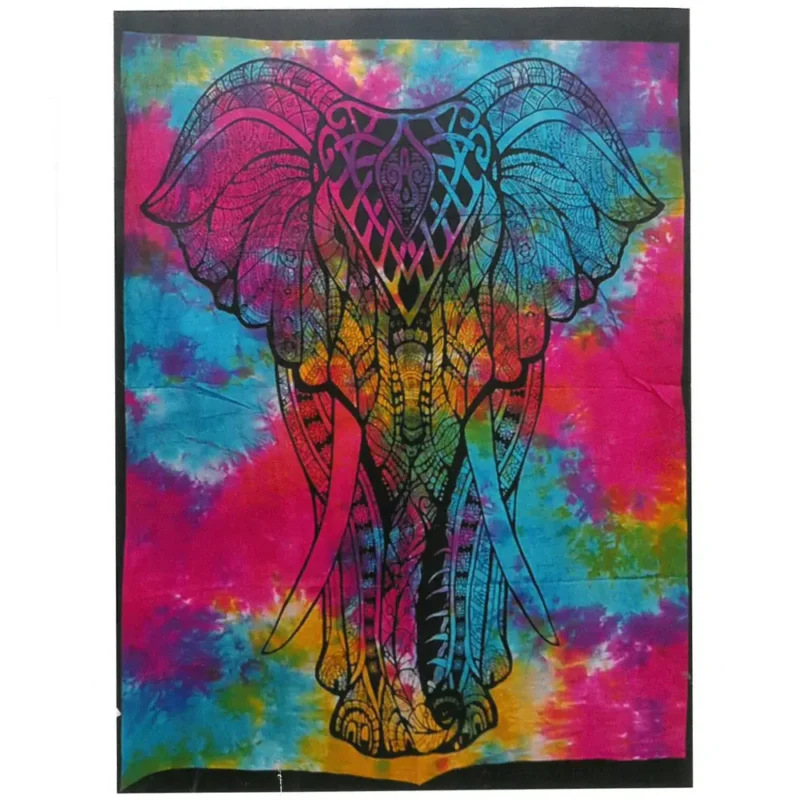 Bomuldsvægkunst - elefant