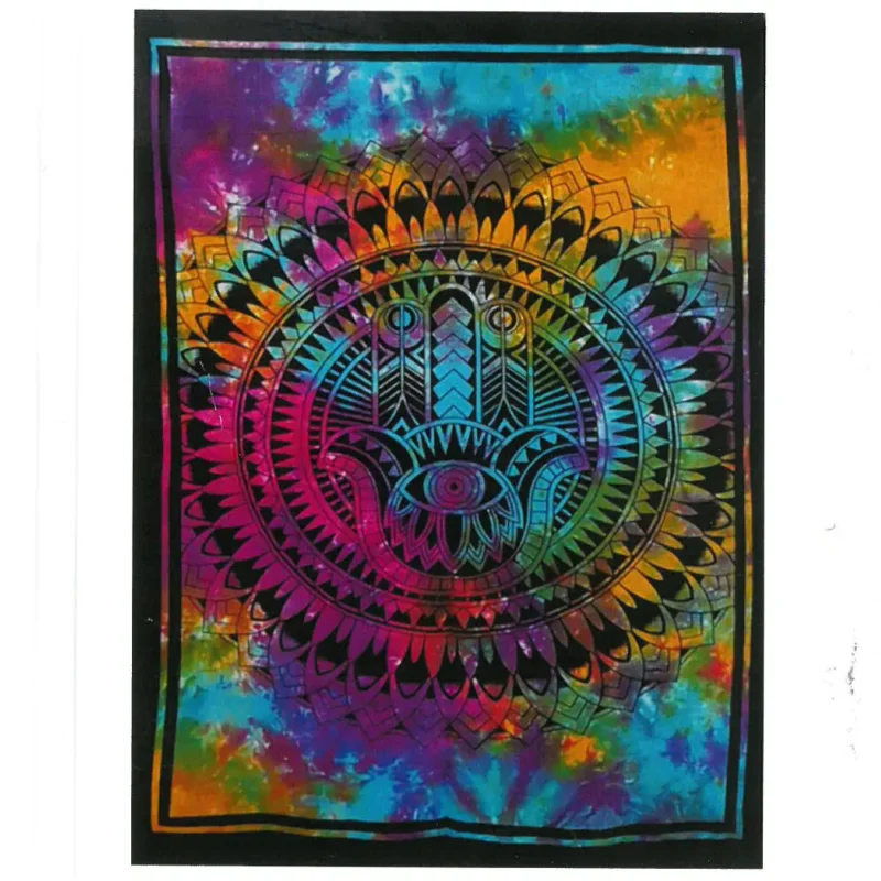 Bomuldsvægkunst - Hamsa Hand
