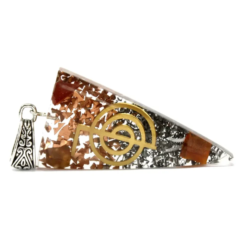 Orgonite Pendant - Three Metals Power Point