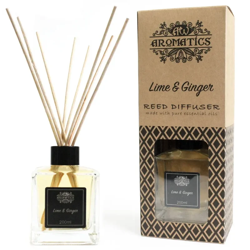 Reed Diffuser med Beauty & Personlig pleje|Æteriske Olier - Lime og ingefær