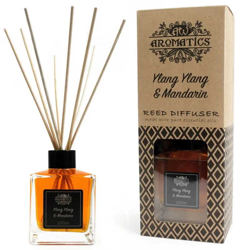 Reed Diffuser med Beauty & Personlig pleje|Æteriske Olier - Ylang Ylang & Tangerine
