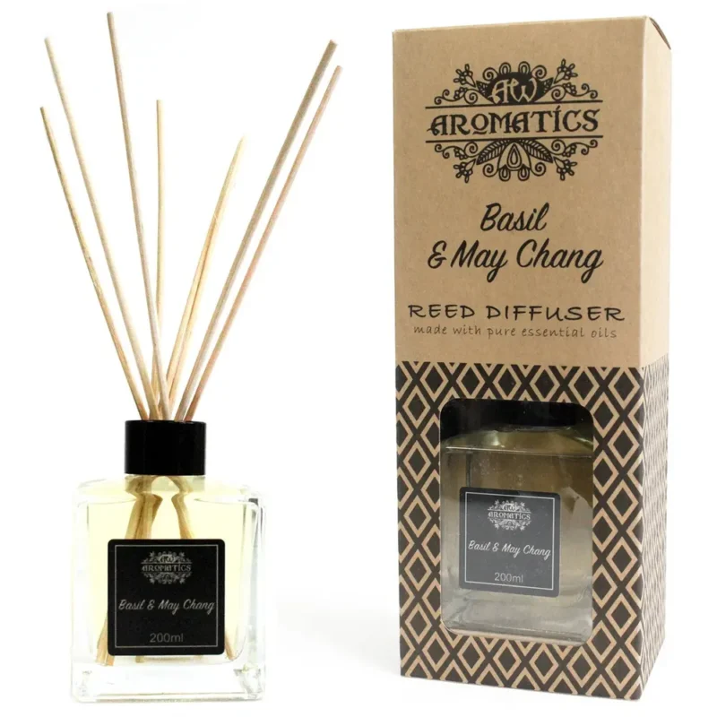 Reed Diffuser med Beauty & Personlig pleje|Æteriske Olier - Basilikum og Maychang