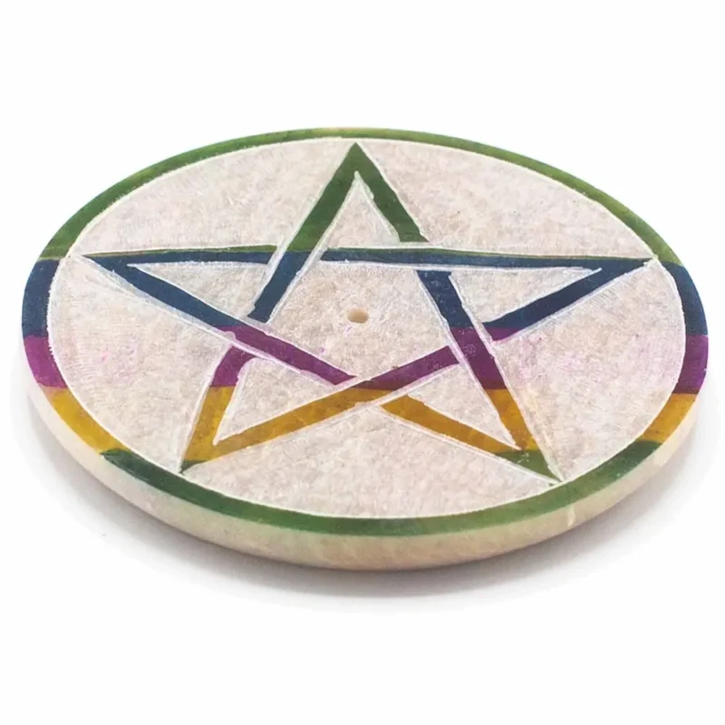 Fedtstensskiverøgelsesholder 8cm - Pentagon
