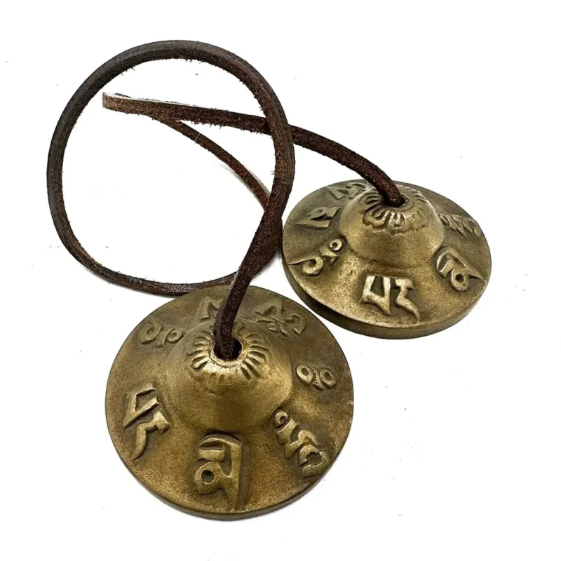 Tibetansk Tingsha - Lykkesymboler - ca. 6 cm