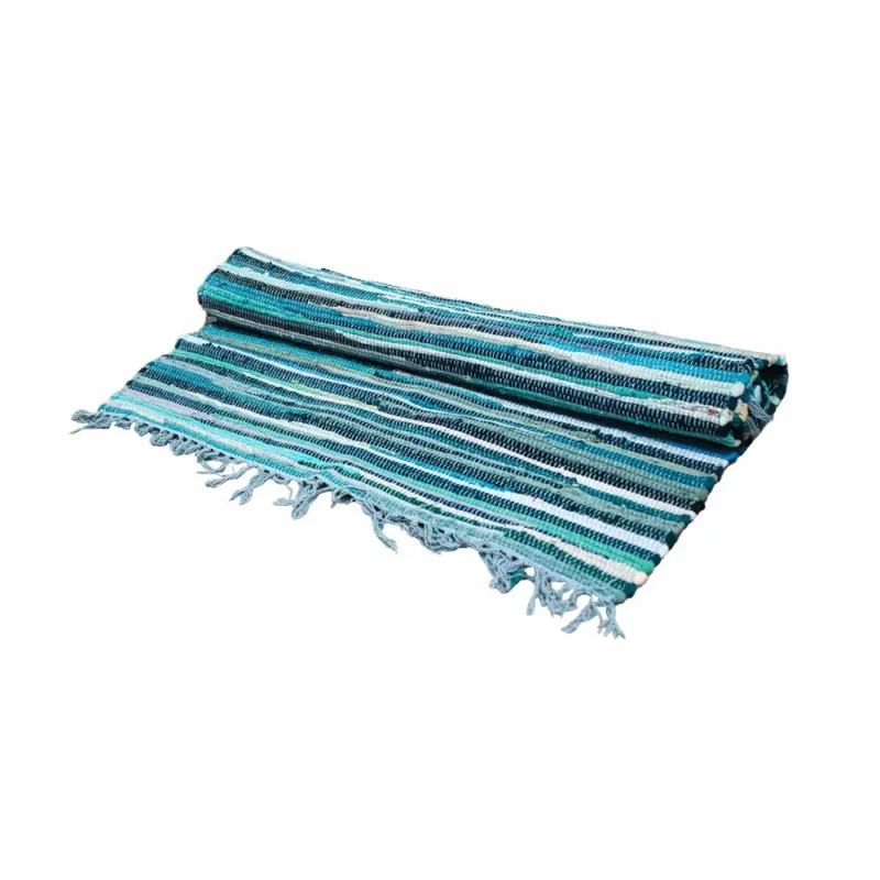 Lille kludetæppe - 50x90 cm - premium kvalitet - Aqua Blues