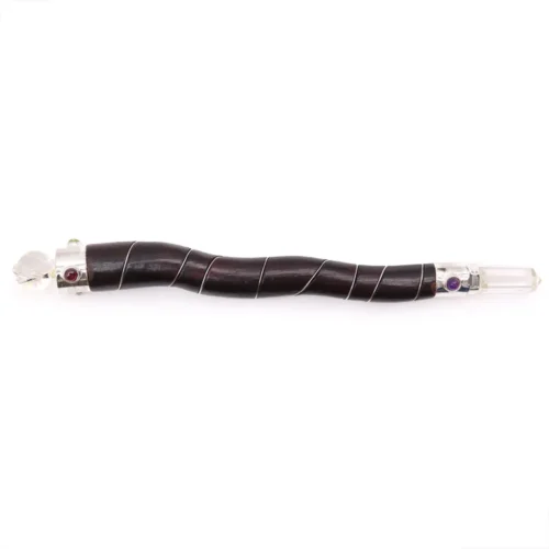 Buet Naturtræ og Rock Quartz Wand