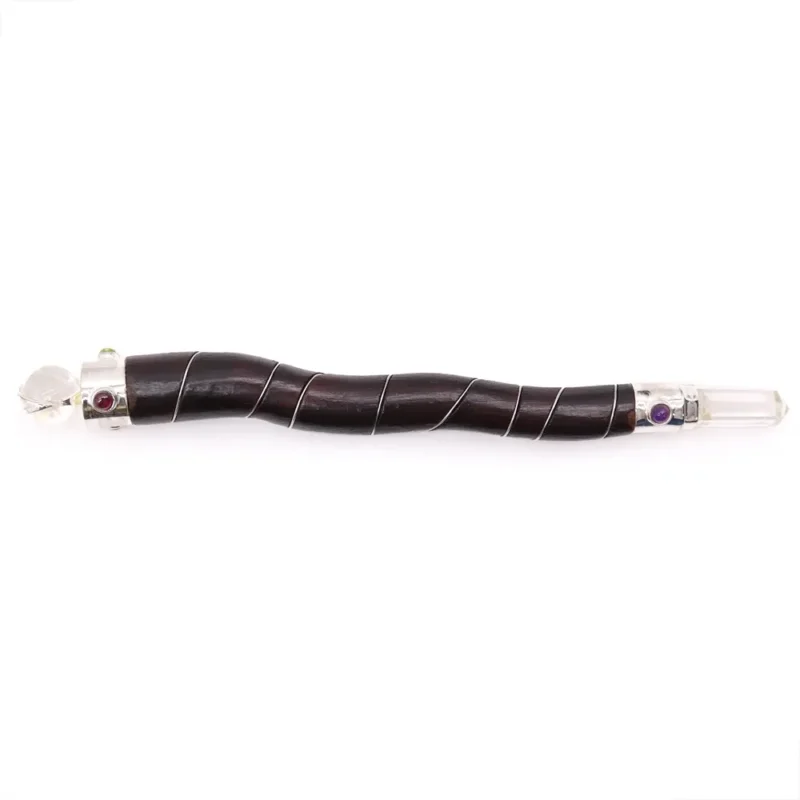 Buet Naturtræ og Rock Quartz Wand