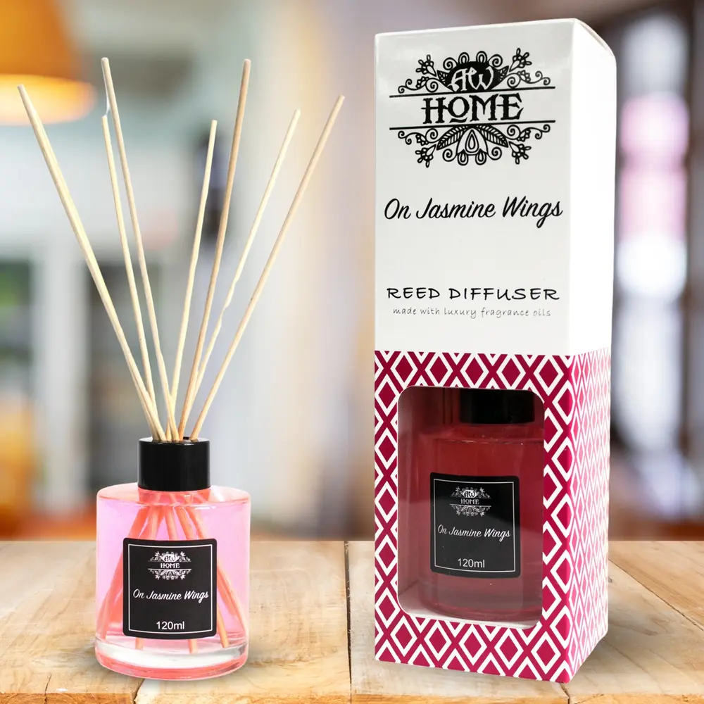 Aromatisk diffuser 120ml - jasmin 1 Aromatisk diffuser 120ml - jasmin