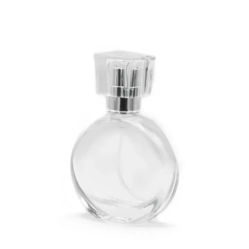 30 ml oval flaske,sølvspray og glashætte