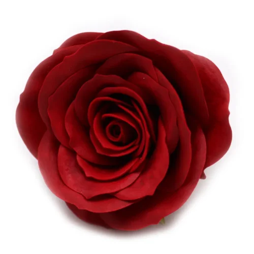 Håndlavet Sæbeblomst - Stor Vintage Rose - Scarlet