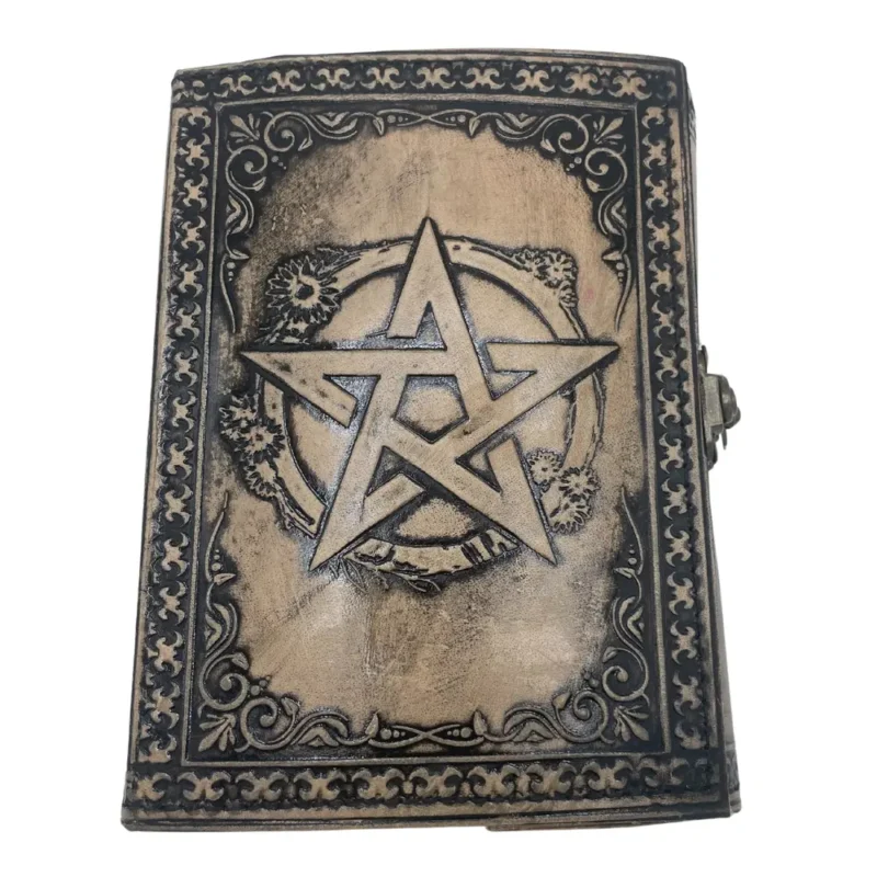 Pentacle Esoteric Notebook - Vintage med syet kant