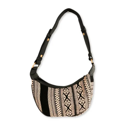Jacquard Hobo Taske - Metro Grey (sort rem)